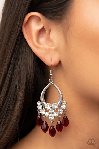 Famous Fashionista - Red Earrings