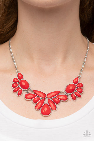 A Passing FAN-cy - Red Necklace