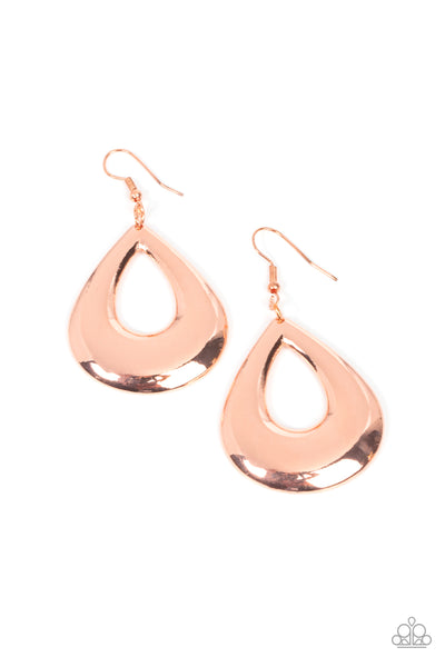 Laid-Back Leisure - Copper Earrings