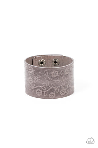 Rosy Wrap Up - Silver Wrap Bracelet