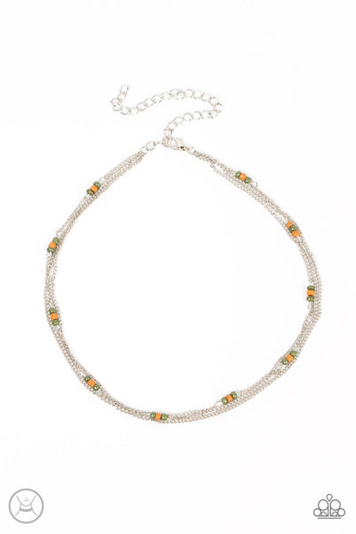 Bountifully Beaded - Green Necklace