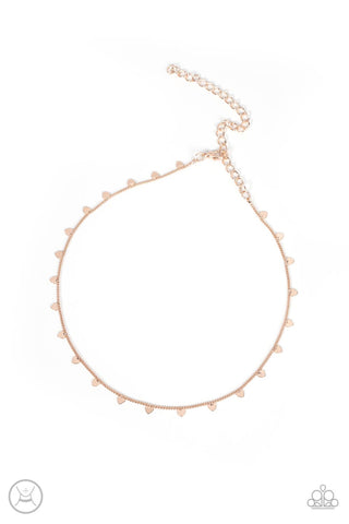 Cupid's Cutest Valentine - Rose Gold Choker