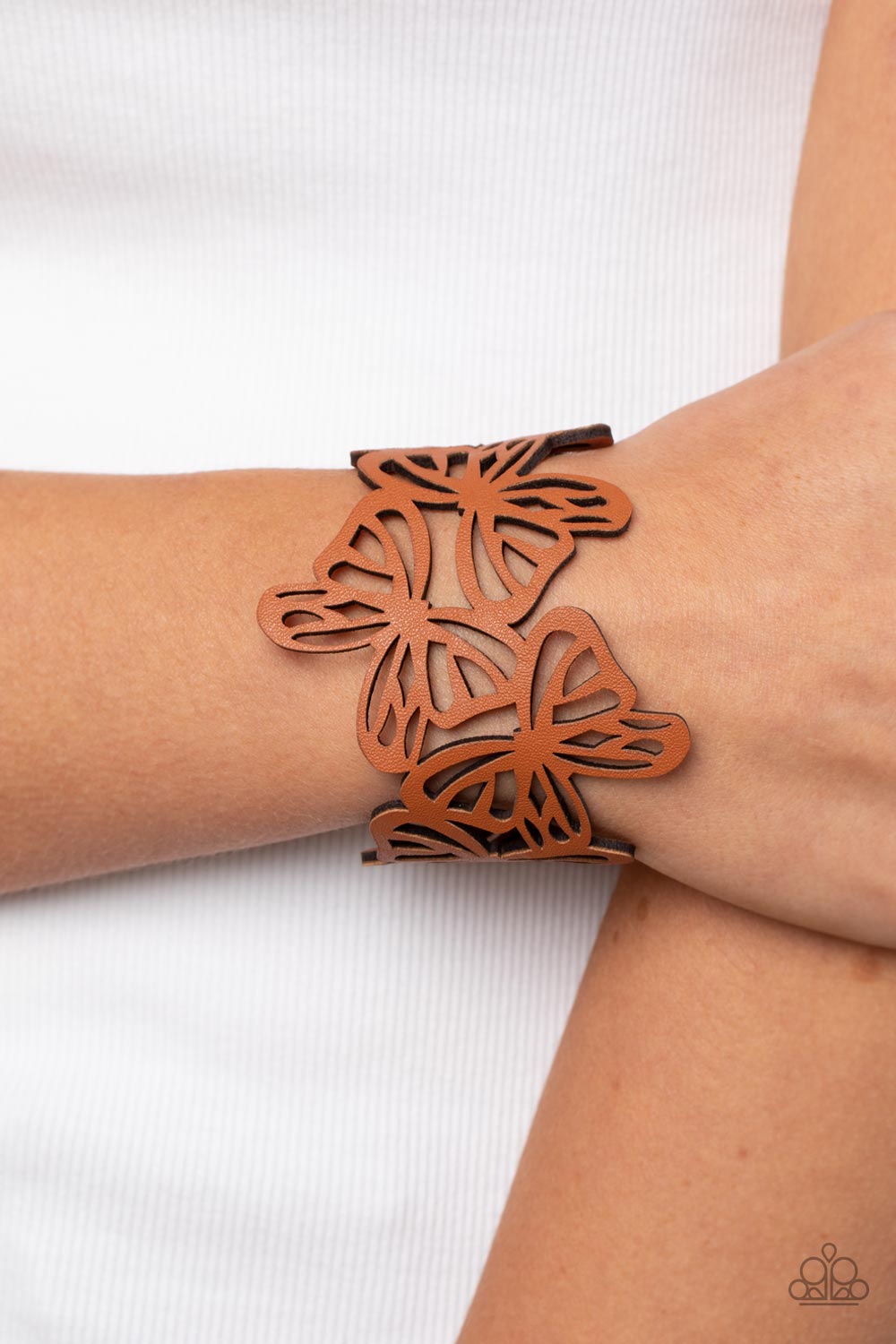Butterfly Breeze - Brown Urban Bracelet