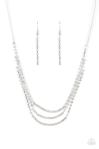 Surreal Sparkle - White Necklace