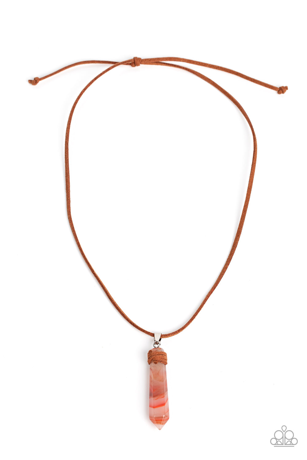 Holistic Harmony - Orange Necklace - Men's