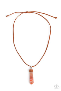 Holistic Harmony - Orange Necklace - Men's