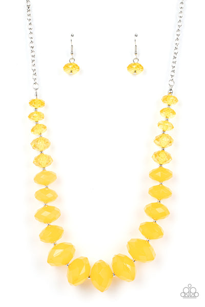 Happy-GLOW-Lucky - Yellow Necklace