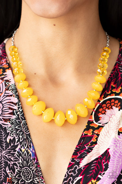 Happy-GLOW-Lucky - Yellow Necklace