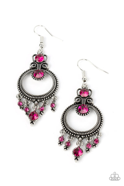 Palace Politics - Pink Earrings