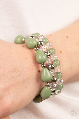 Beachside Brunch - Green Bracelet