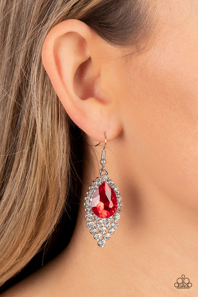Glorious Glimmer - Red Earrings