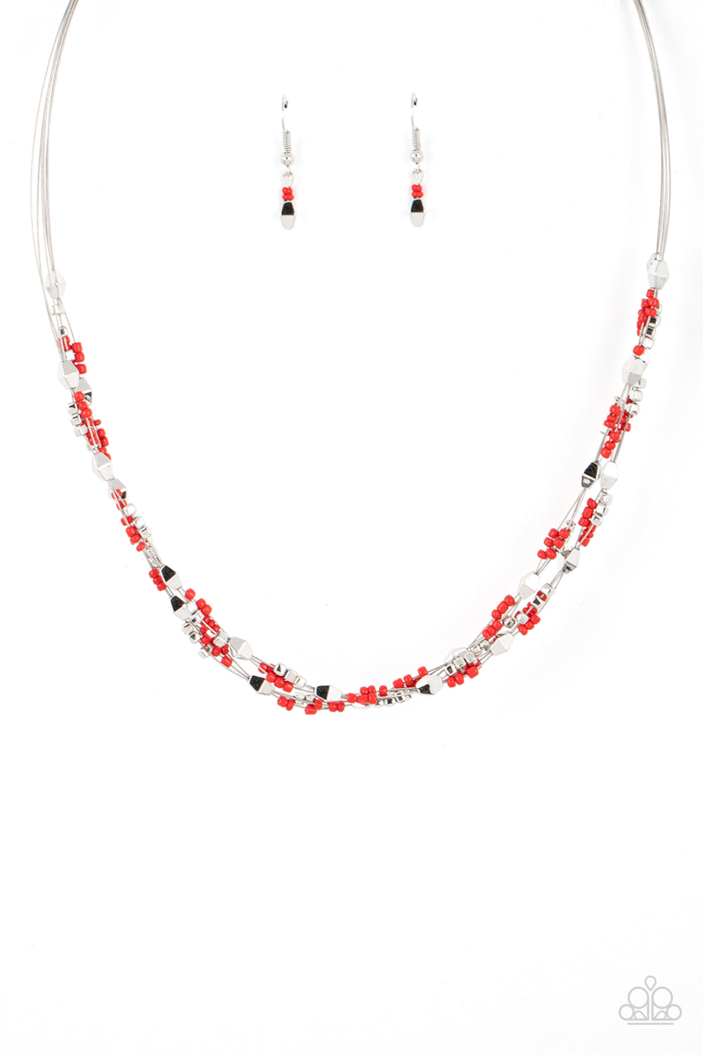 Explore Every Angle - Red Necklace