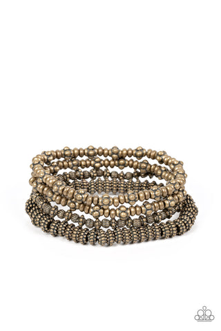 Country Charmer - Brass Bracelet