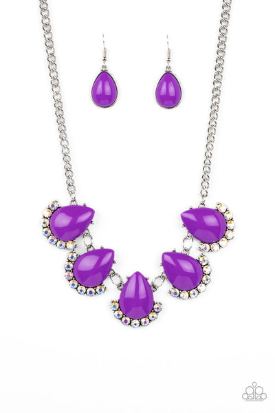 Ethereal Exaggerations - Purple Necklace