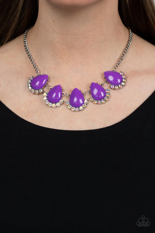 Ethereal Exaggerations - Purple Necklace