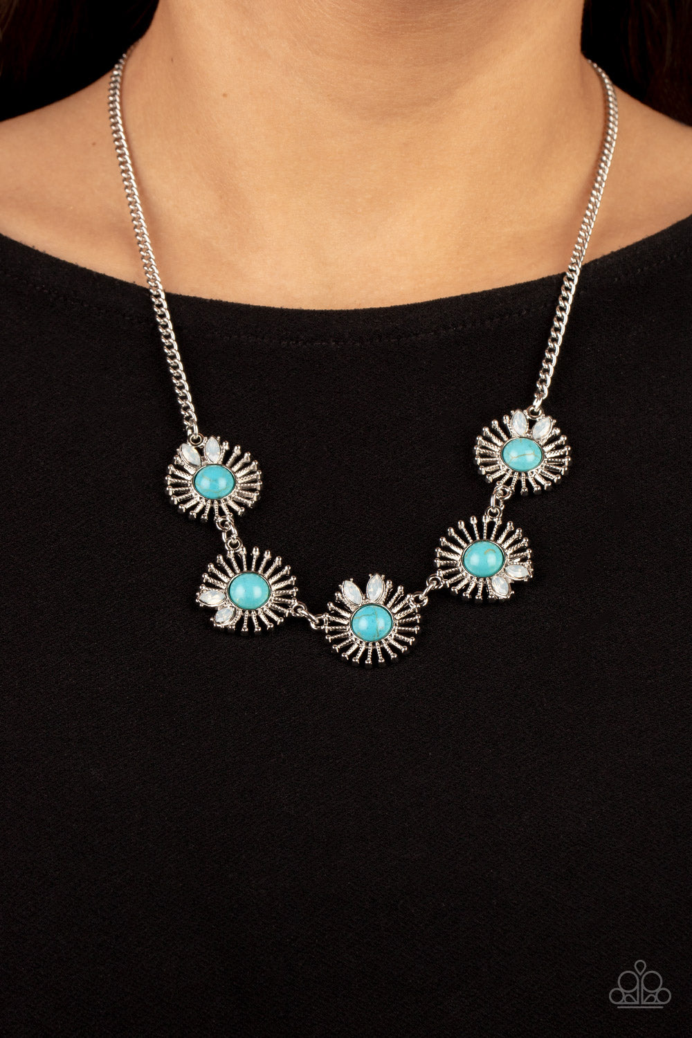 Fully Solar-Powered - Blue Necklace