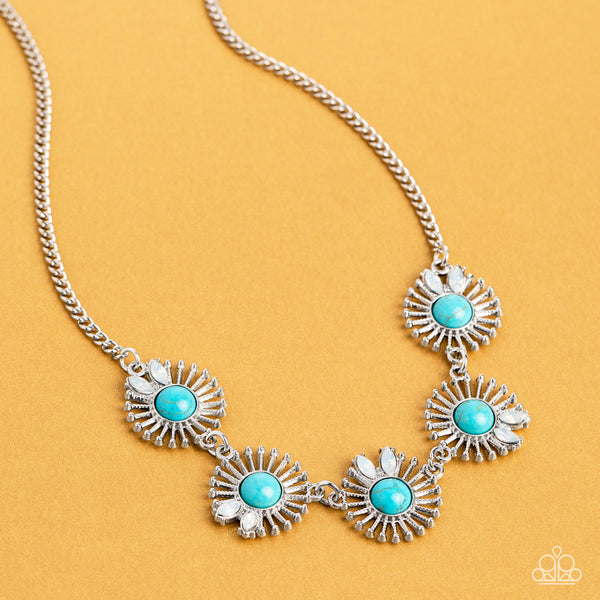 Fully Solar-Powered - Blue Necklace