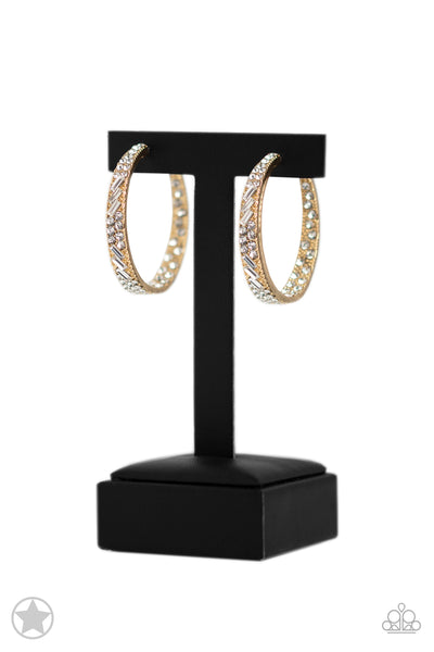 GLITZY By Association - Gold Hoop Earrings