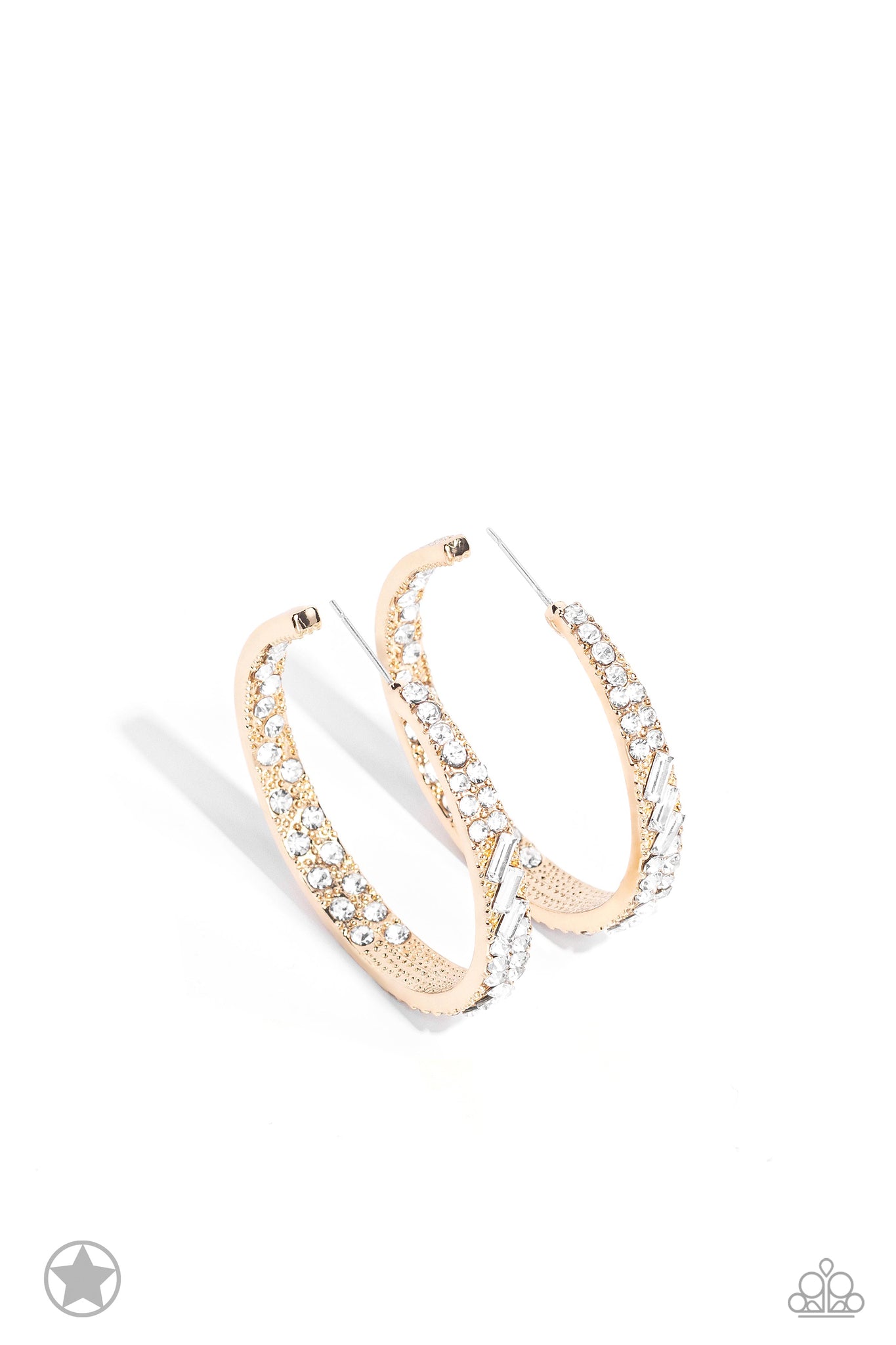 GLITZY By Association - Gold Hoop Earrings