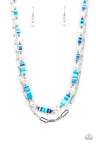 Tidal Trendsetter - Blue Necklace