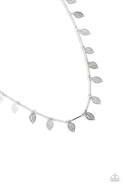 LEAF a Light On - Silver Necklace