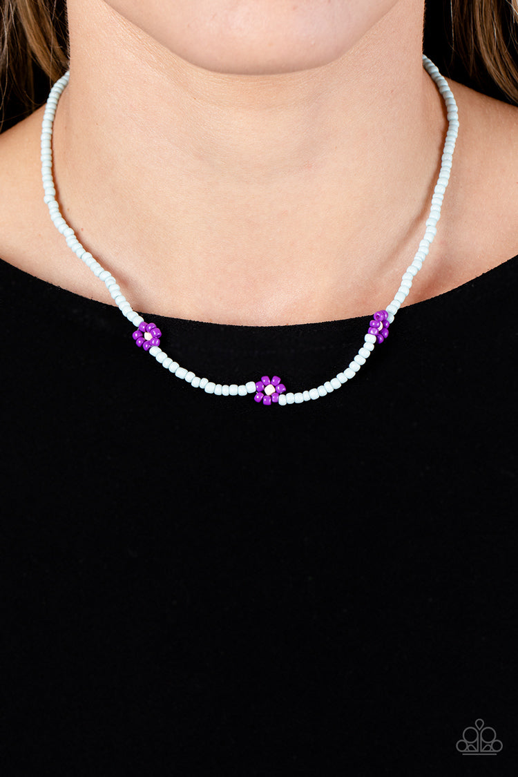 Bewitching Beading - Purple Necklace