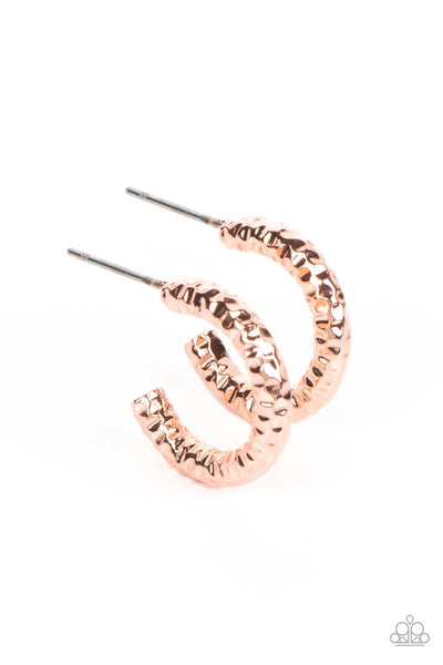 Wandering Wreaths - Copper Mini Hoops