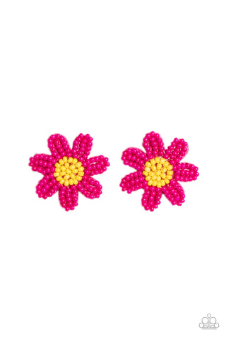 Sensational Seeds - Pink Earrings
