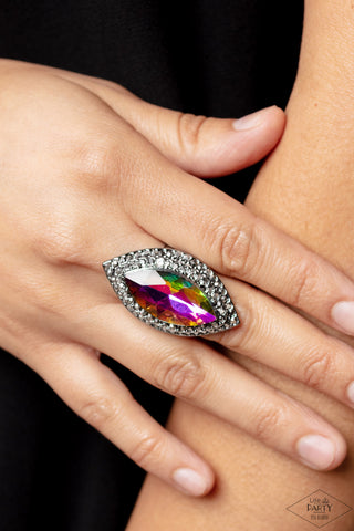 Jaw-Dropping Dazzle - Multi Ring - Oil Spill