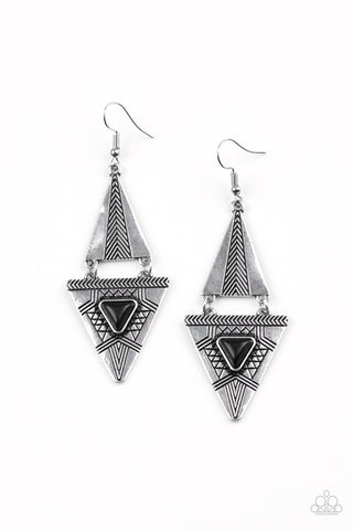 El Paso Edge - Black Earrings