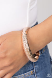 Rippling Reunion - Rose Gold Hinged Bracelet