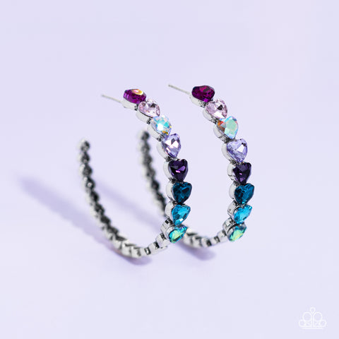 Hypnotic Heart Attack - Multi Hoop Earings - June 2023 Life of the Party