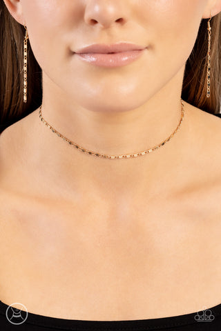 Minimalist Maiden - Gold Choker Necklace