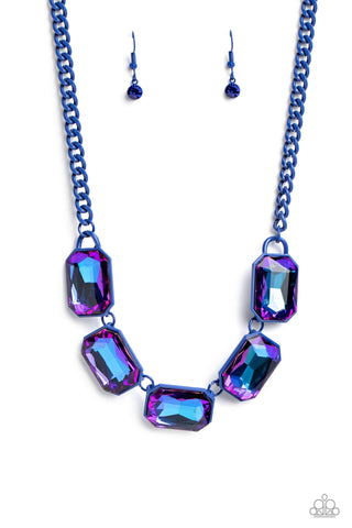 Emerald City Couture - Blue Necklace - June 2023 Life of the Party