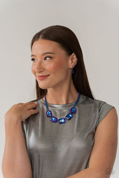 Emerald City Couture - Blue Necklace - June 2023 Life of the Party