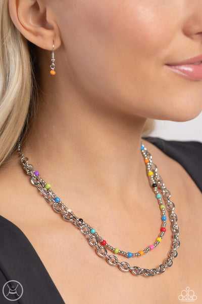 A Pop of Color - Multi Choker Necklace