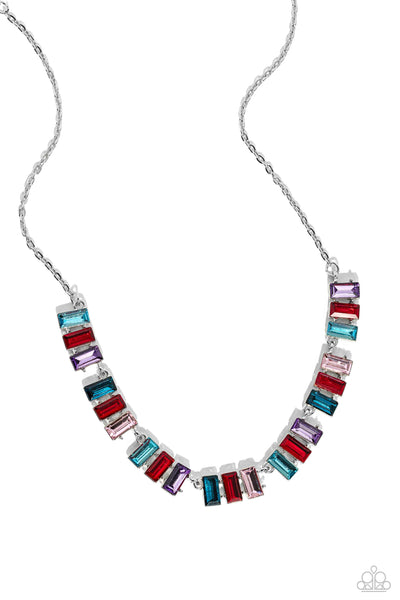 Elite Emeralds - Red Necklace