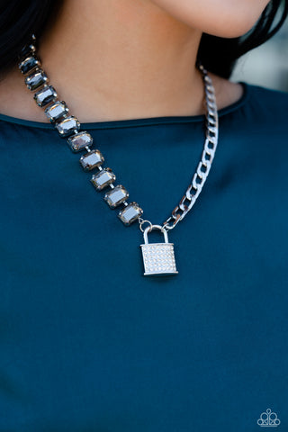 LOCK and Roll - Silver Necklace