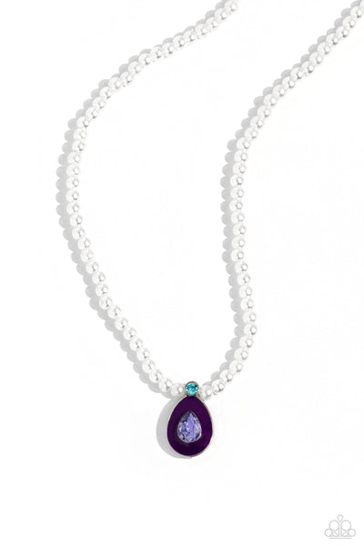 PEARL-demonium - Purple Necklace