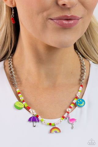 Summer Sentiment - Red Necklace