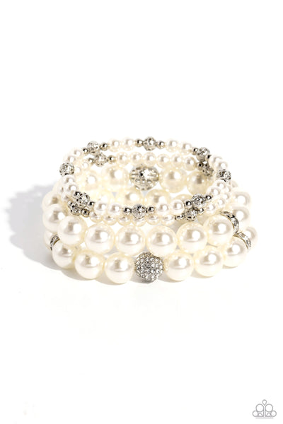 Vastly Vintage - White Bracelet