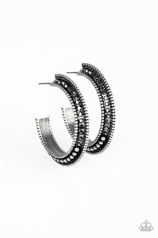 Retro Reverberation - Silver Earring Hoop