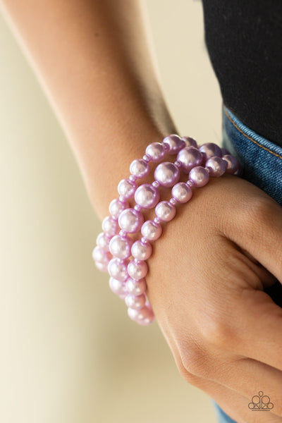 Total PEARL-fection - Purple Bracelet