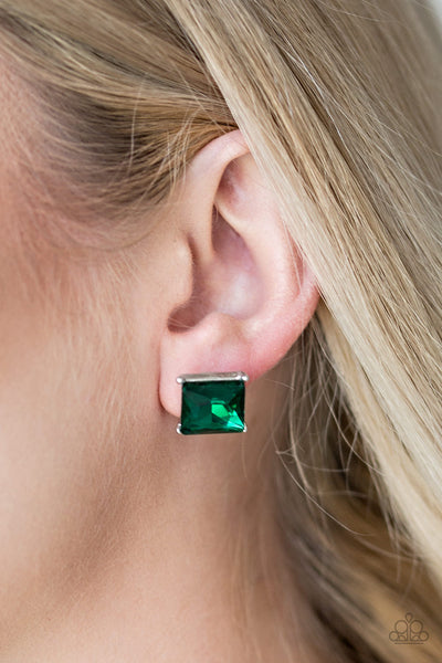 The Big Bang - Green Post Earrings