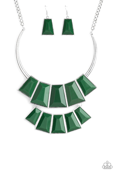 Lions, TIGRESS, and Bears - Green Necklace