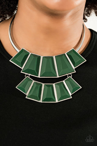 Lions, TIGRESS, and Bears - Green Necklace