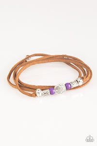 Clear A Path - Purple Urban Bracelet