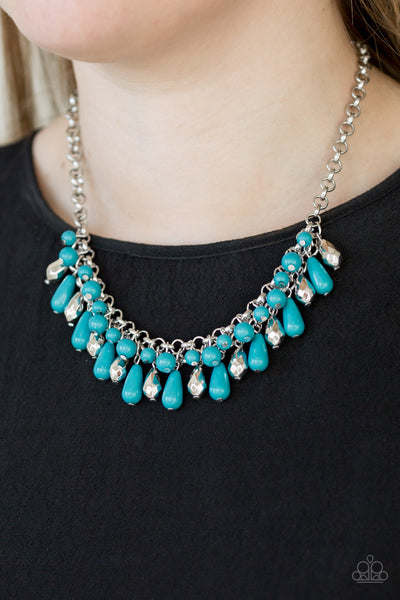 Coastal Cabanas - Blue Necklace