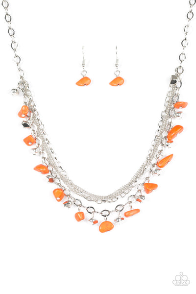Canyon Escape - Orange Earrings