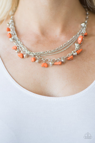 Canyon Escape - Orange Earrings